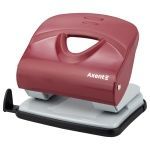 PUNCH -  HOLE PUNCH 30 SHEETS 80 MM COLOR RED 3930-06-A AXENT