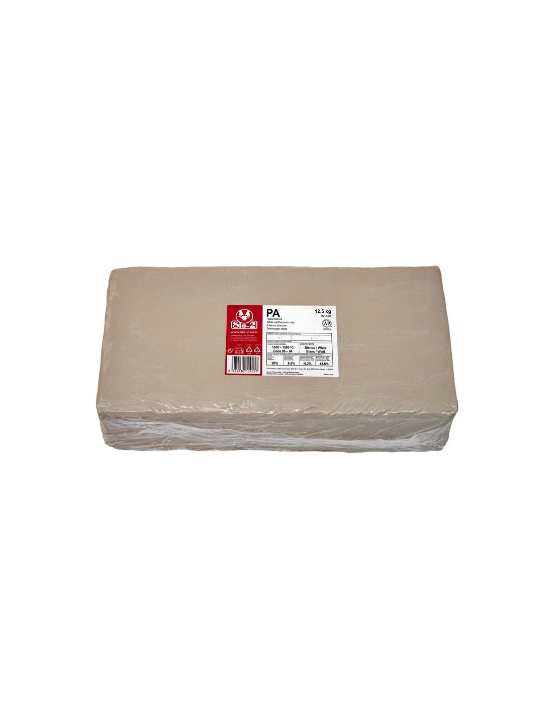 pasta ceramica blanca PA 12,5kg