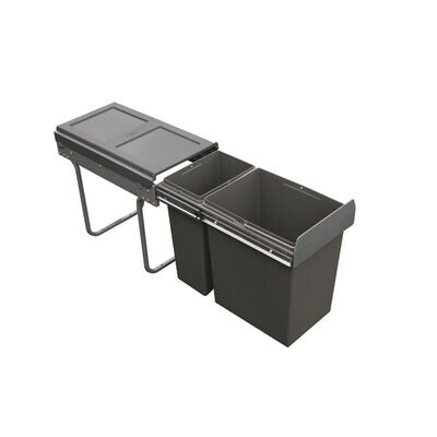 Tek Pull-Out Bin for Hinged Door Kitchen Cabinets 1x10L-1x20L