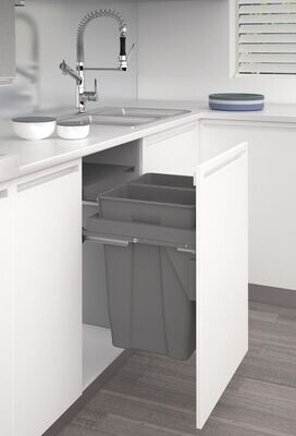 Stanto 600 Pull-Out Bin for Front Mounted Door Kitchen Cabinets