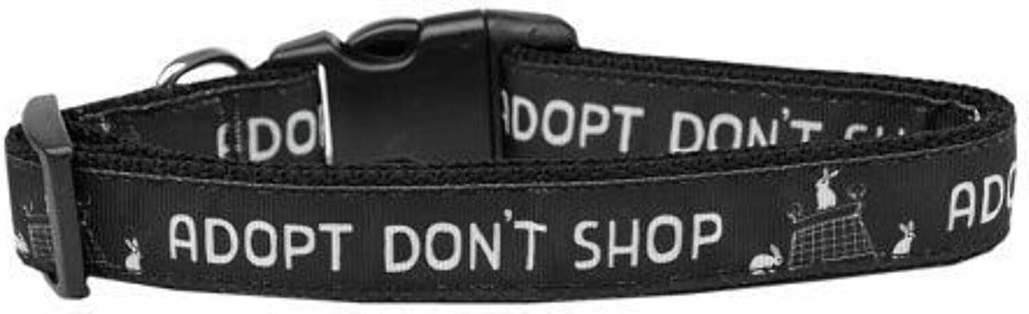 Halsband Adopt don't shop (25-45cm)