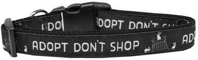 Halsband Adopt don't shop (45-65cm)