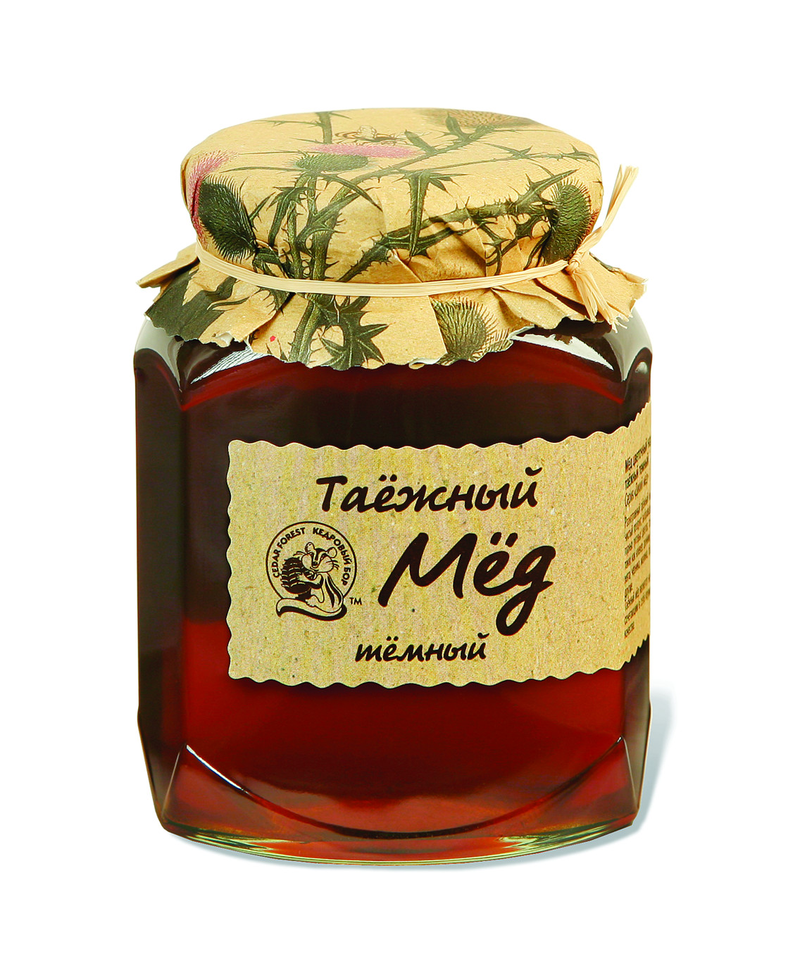 Мед таёжный тёмный 500г Мед таёжный тёмный 500г