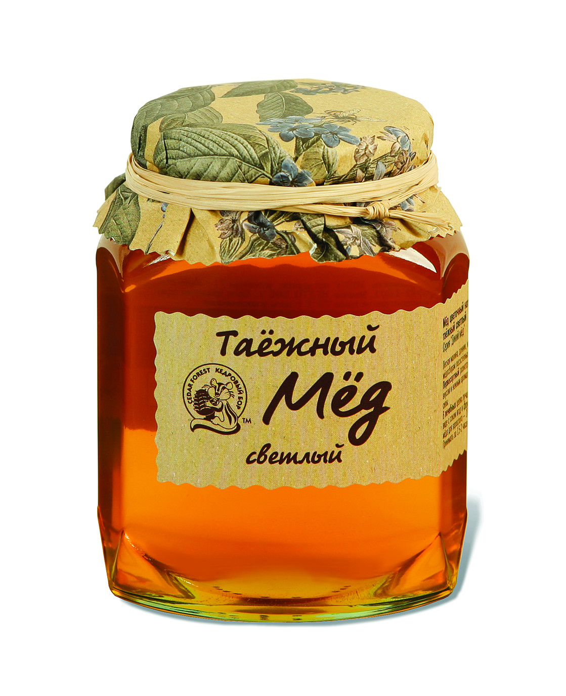 Мед таёжный светлый 500г Мед таёжный светлый 500г