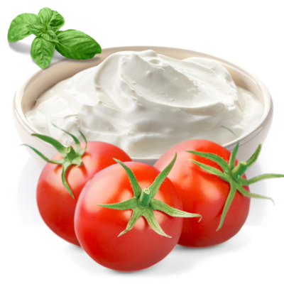 Base tomate + crème fraîche
