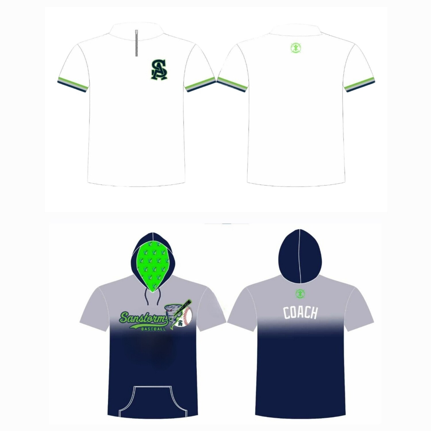 Sanstorm Coaches Style Shirts