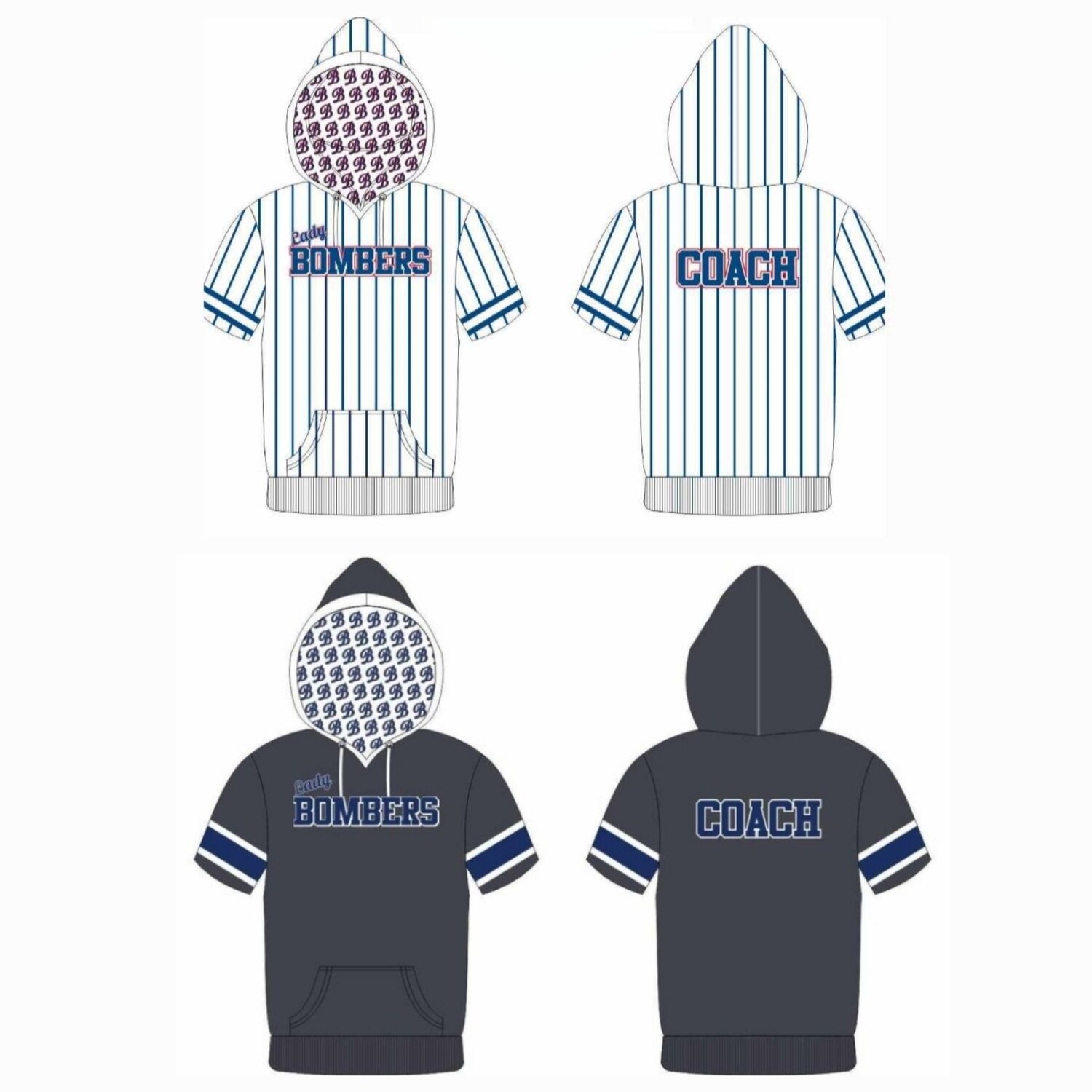 Lady Bombers Dri-Fit SS Hooded