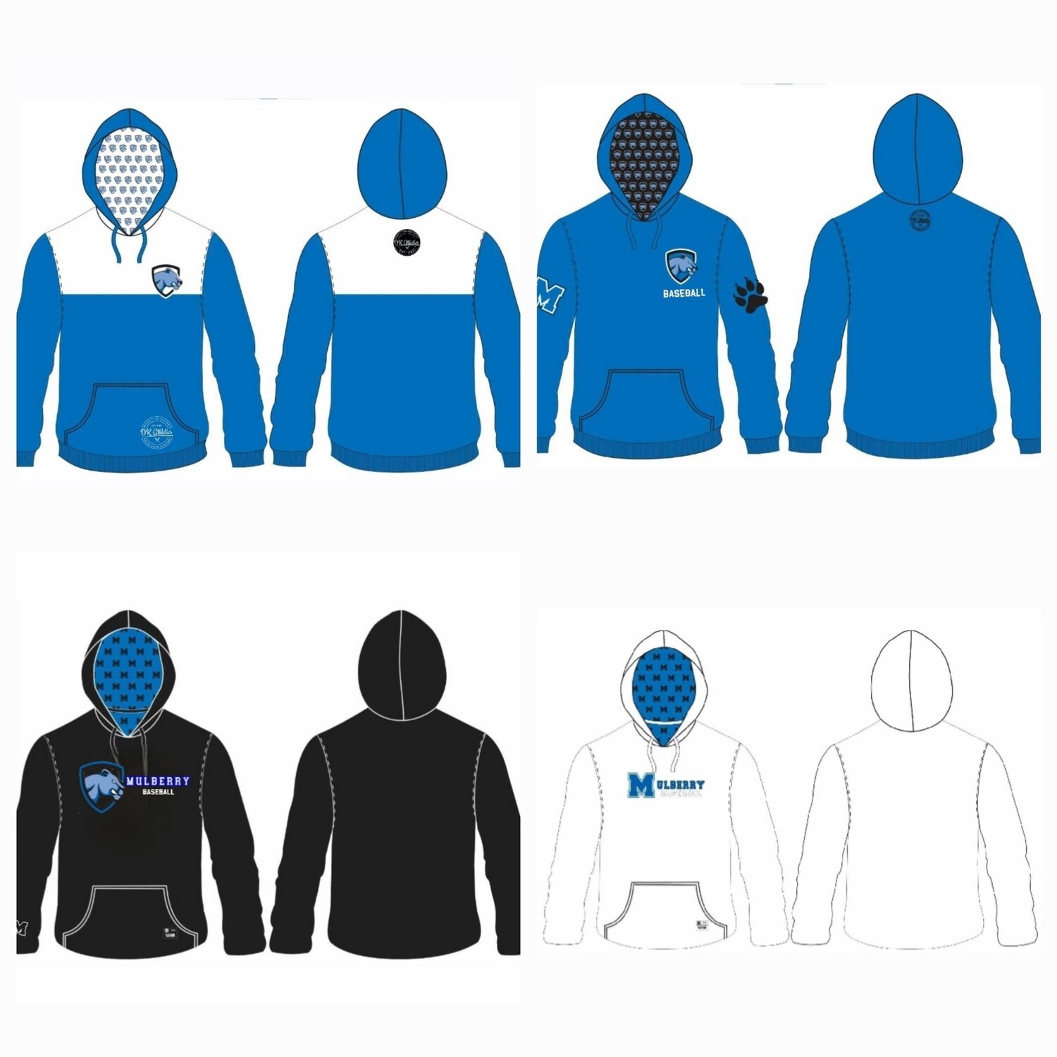 Mulberry Dri-Fit  Long Sleeve Hooded