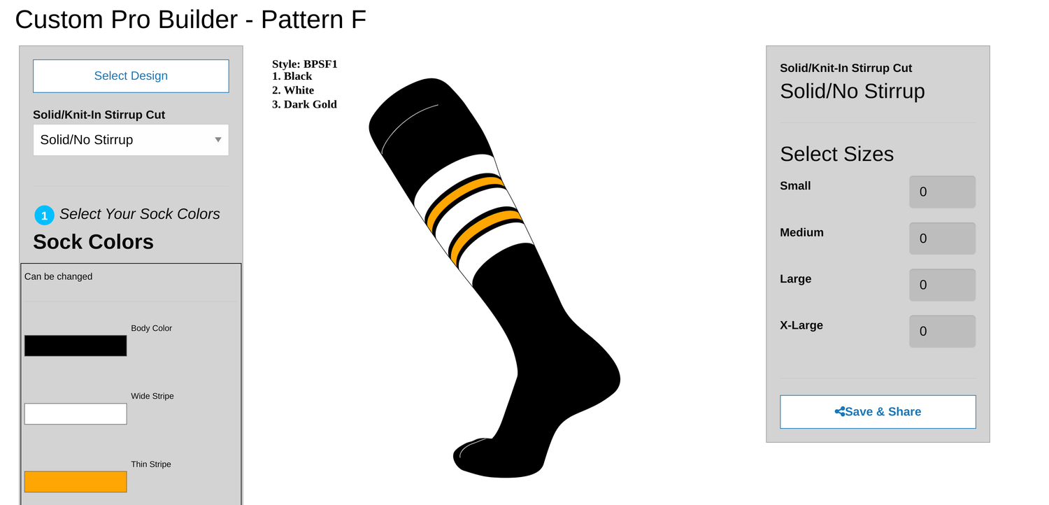 TCK Custom design Team socks