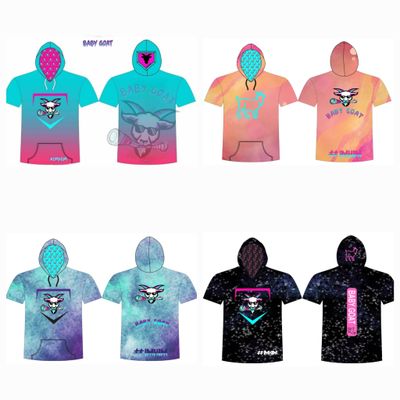 Baby Goat Short Sleeve Hooded