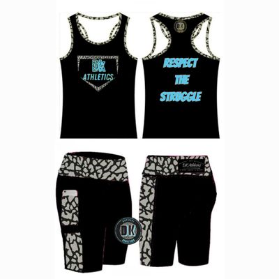 DK Elephant Print Biker shorts/Tank