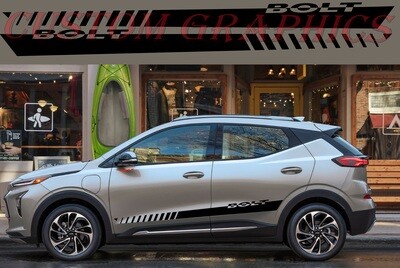 Set of Stickers Decal Stripe body kit Sport Side door sticker racing design Compatible with Bolt