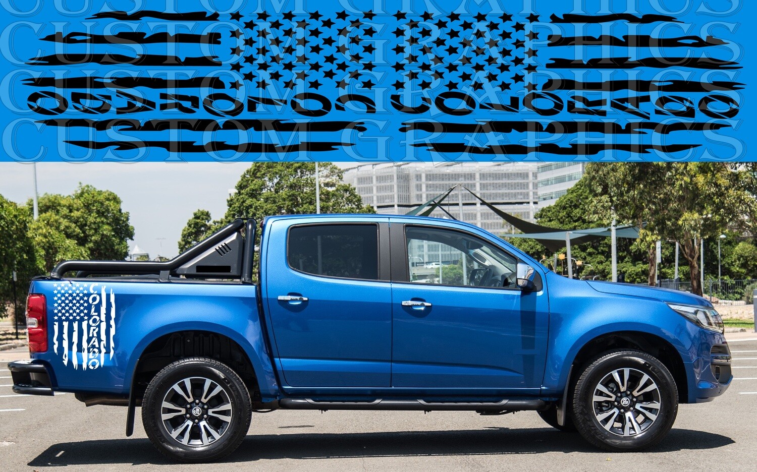 Sport Sticker Decal Side Door Stripes Compatible with Colorado