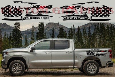 Custom kit Stickers Set Kit Compatible with Chevy Silverado