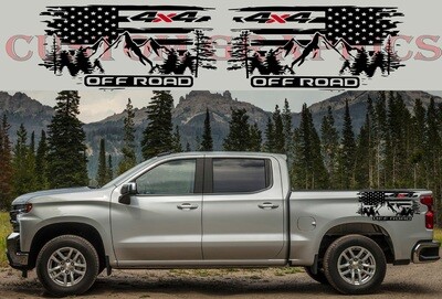 High-quality vinyl decals Compatible with Silverado