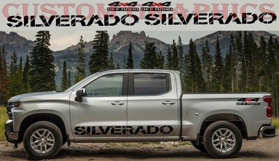 Vinyl car decals Compatible with Chevrolet Silverado