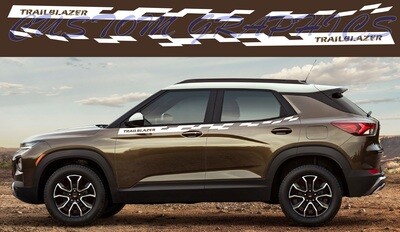 Custom Sport Sticker Decal Side Door Stripes Compatible with Trailblazer
