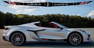 Side door vinyl decal sticker Compatible with Corvette_Z06-2023