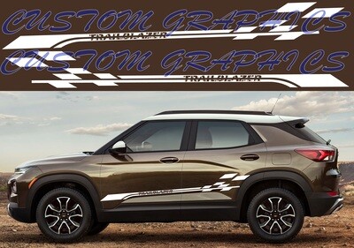 Custom Side Stripe Decal Graphic Sticker Kit Compatible with Trailblazer