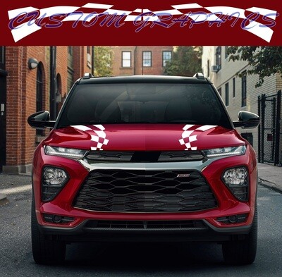 Hood Decals sticker racing design Compatible with Trailblazer