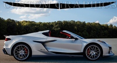 Classic Decal Graphic Sticker Door Sport Stripe Kit Compatible with Corvette_Z06-2023