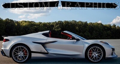 Classic Stripe Decal Graphic stickers Kit Compatible with Corvette_Z06-2023