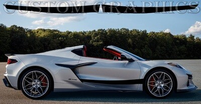 Classic Side door vinyl decal sticker Compatible with Corvette_Z06-2023