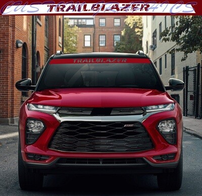Classic Front glass inscription sticker racing design Compatible with Trailblazer