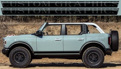 Express Your Style with Car Decals Compatible with Bronco 4 doors 4x4 Wildtak Design