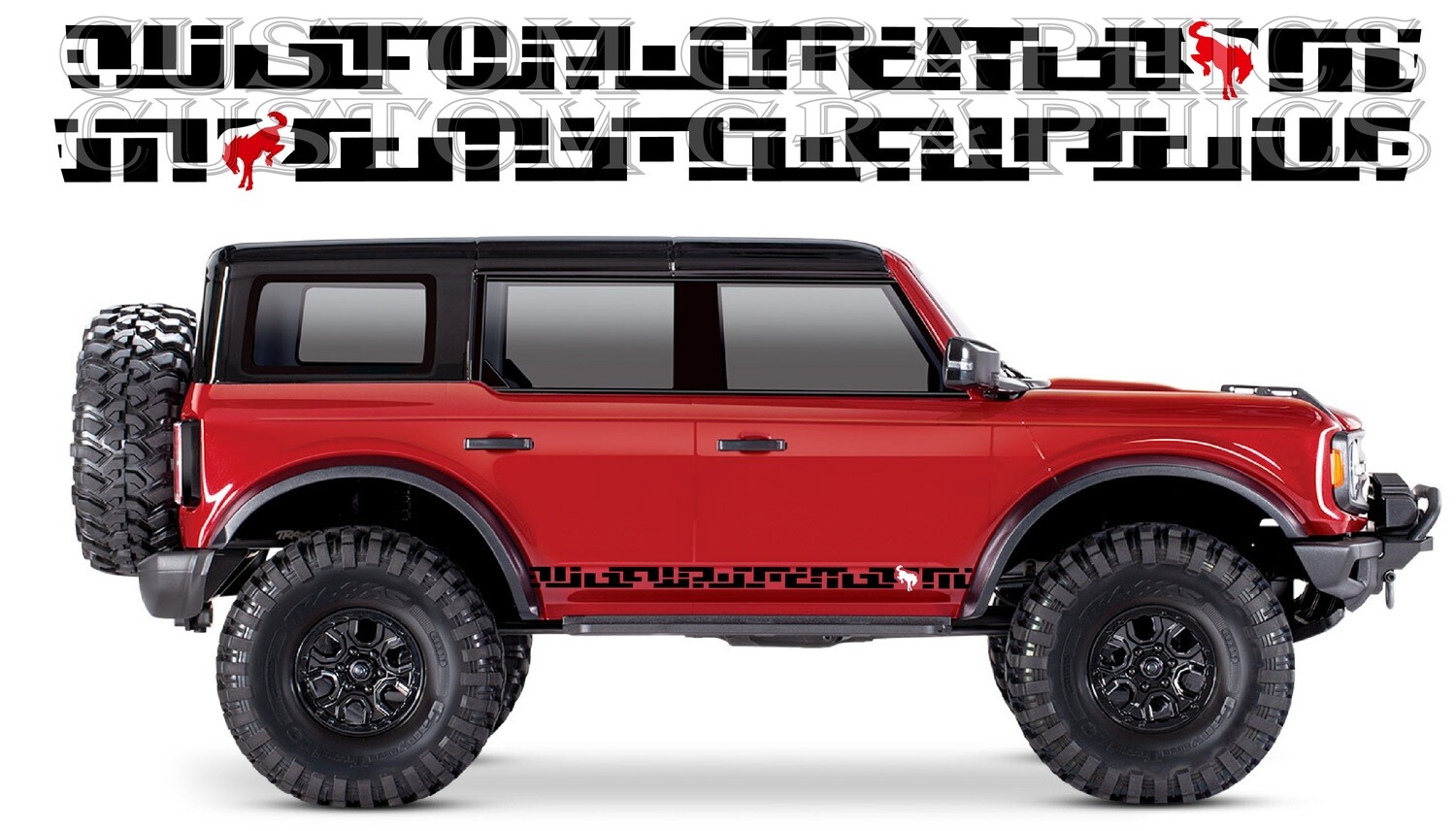 Upgrade Your Car&#39;s Look with Vinyl Stickers Compatible with Bronco 4 doors 4x4 Off road