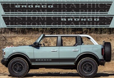 Vinyl Decals for Your Ride Compatible with Bronco 4 doors 4x4 Wildtak Design