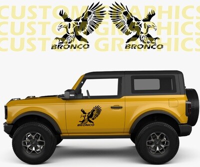 Personalize Your Drive: Car Vinyl Wraps Compatible with Bronco 2 doors