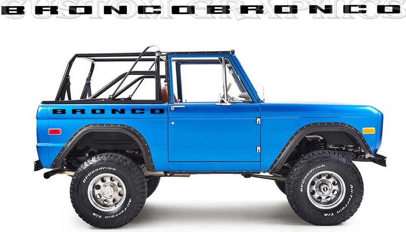 Upgrade Your Car&#39;s Look with Vinyl Stickers Compatible with Bronco 1th gen