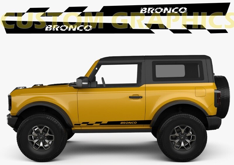 Car Stickers Galore Compatible with Bronco 2 doors