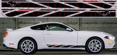 Stripe Decal Graphic stickers Kit Compatible with Mustang