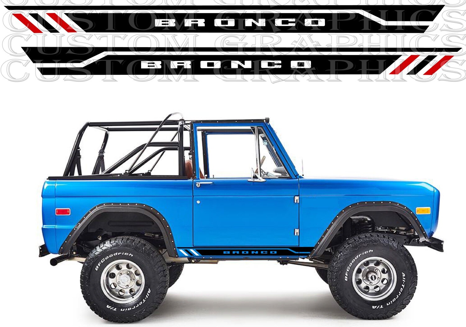 Car Stickers Galore Compatible with Bronco 1th gen