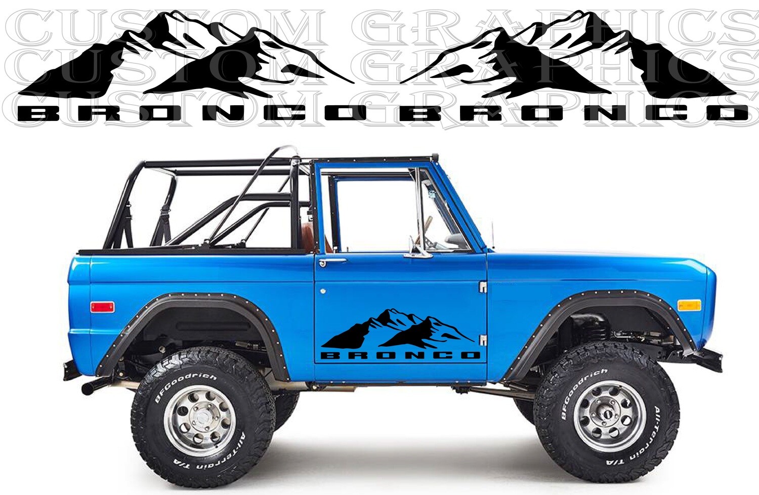 Personalize Your Drive: Car Vinyl Wraps Compatible with Bronco 1th gen