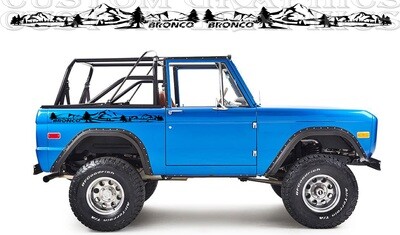 Revamp Your Ride with Vinyl Auto Decals Compatible with Bronco 1th gen