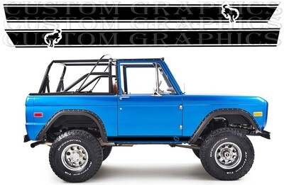 Vinyl Decal Custom Stickers Graphic kit Compatible with Bronco 1th gen