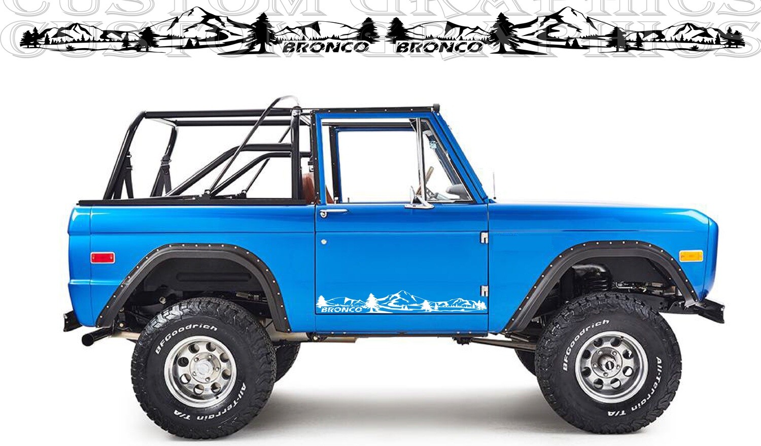 Stick and Drive: Premium Car Vinyl Graphics Compatible with Bronco 1th gen