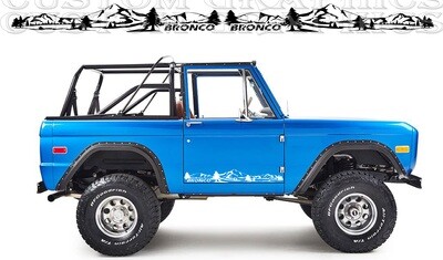 Stick and Drive: Premium Car Vinyl Graphics Compatible with Bronco 1th gen
