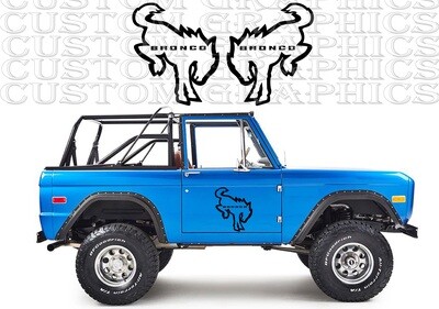 Hit the Road in Style: Vinyl Stickers for Cars Compatible with Bronco 1th gen