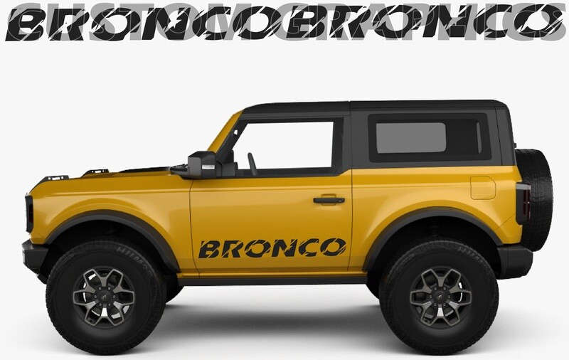 Hit the Road in Style: Vinyl Stickers for Cars Compatible with Bronco 2 doors