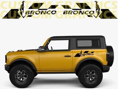 Upgrade Your Car&#39;s Look with Vinyl Stickers Compatible with Bronco 2 doors