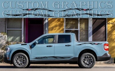 4x Tribal Decal Graphic Sticker Kit Compatible with Maverick