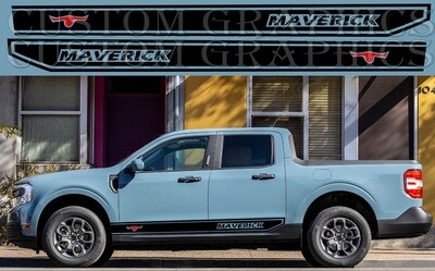 2x body decals side stripes Compatible with Maverick