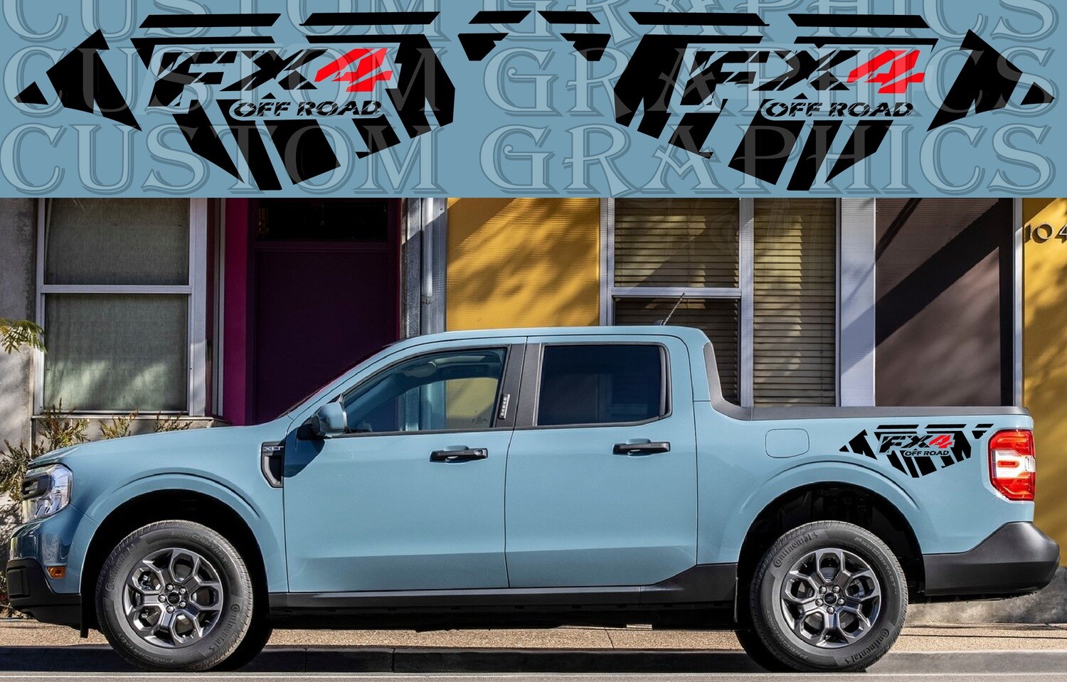 2x body decals side stripes Compatible with Maverick FX4 Off Road