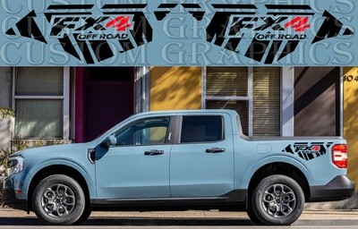 2x body decals side stripes Compatible with Maverick FX4 Off Road