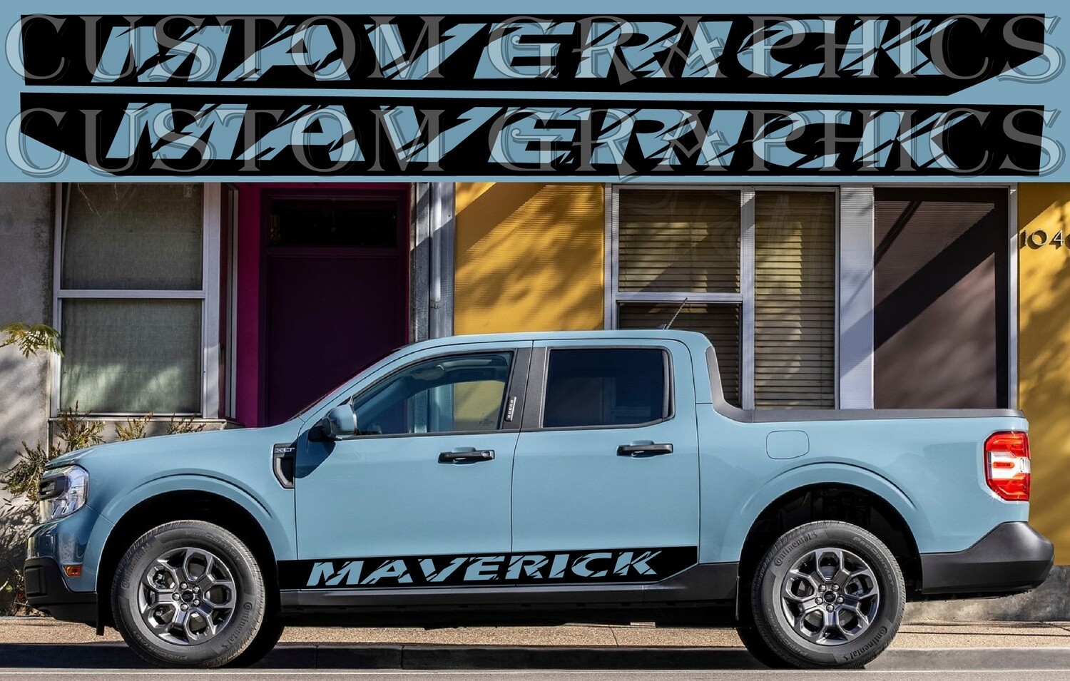 Side door vinyl decal sticker Compatible with Maverick