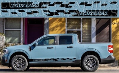Decal Graphic Sticker Door Compatible with Maverick